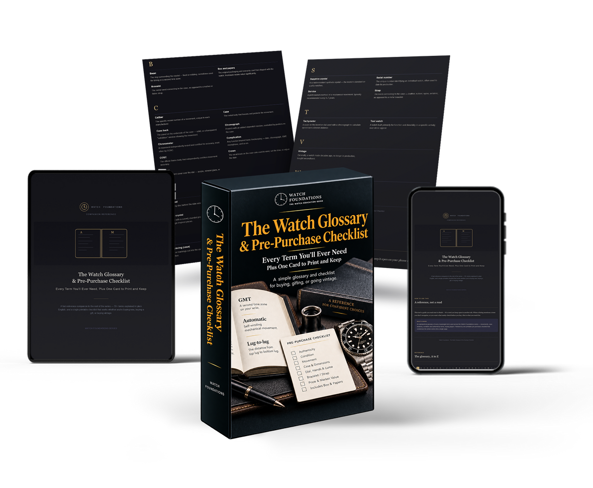 The Watch Glossary & Pre-Purchase Checklist